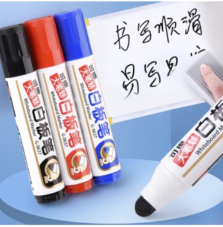 可擦5mm圆头大笔划可加墨白板笔