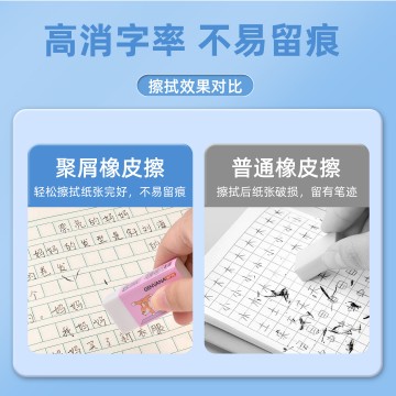 聚屑不留痕擦干净动物图中橡皮擦